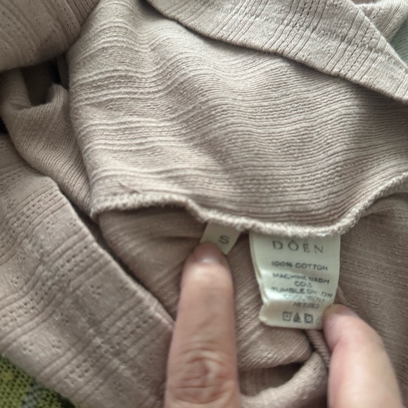 Doen set of 2 pointelle Annie tee size S - Picture 6 of 16